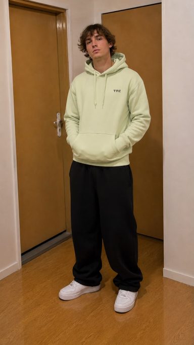 Pull à Capuche - Olive Pull à Capuche - Olive