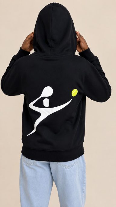 Pull à Zip (Gilet) Noir - Arrière Pull à Zip (Gilet) Noir - Arrière