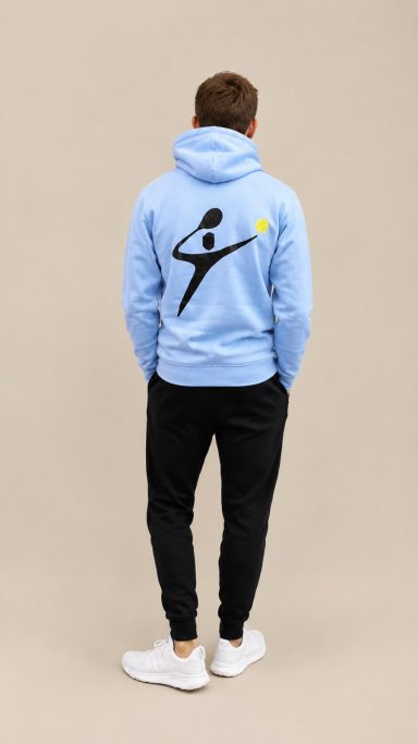 Pull à Capuche Arrière - Bleu Pull à Capuche Arrière - Bleu