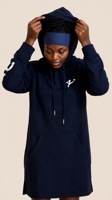 Pull Robe à Capuche - Bleu Nuit Pull Robe à Capuche - Bleu Nuit